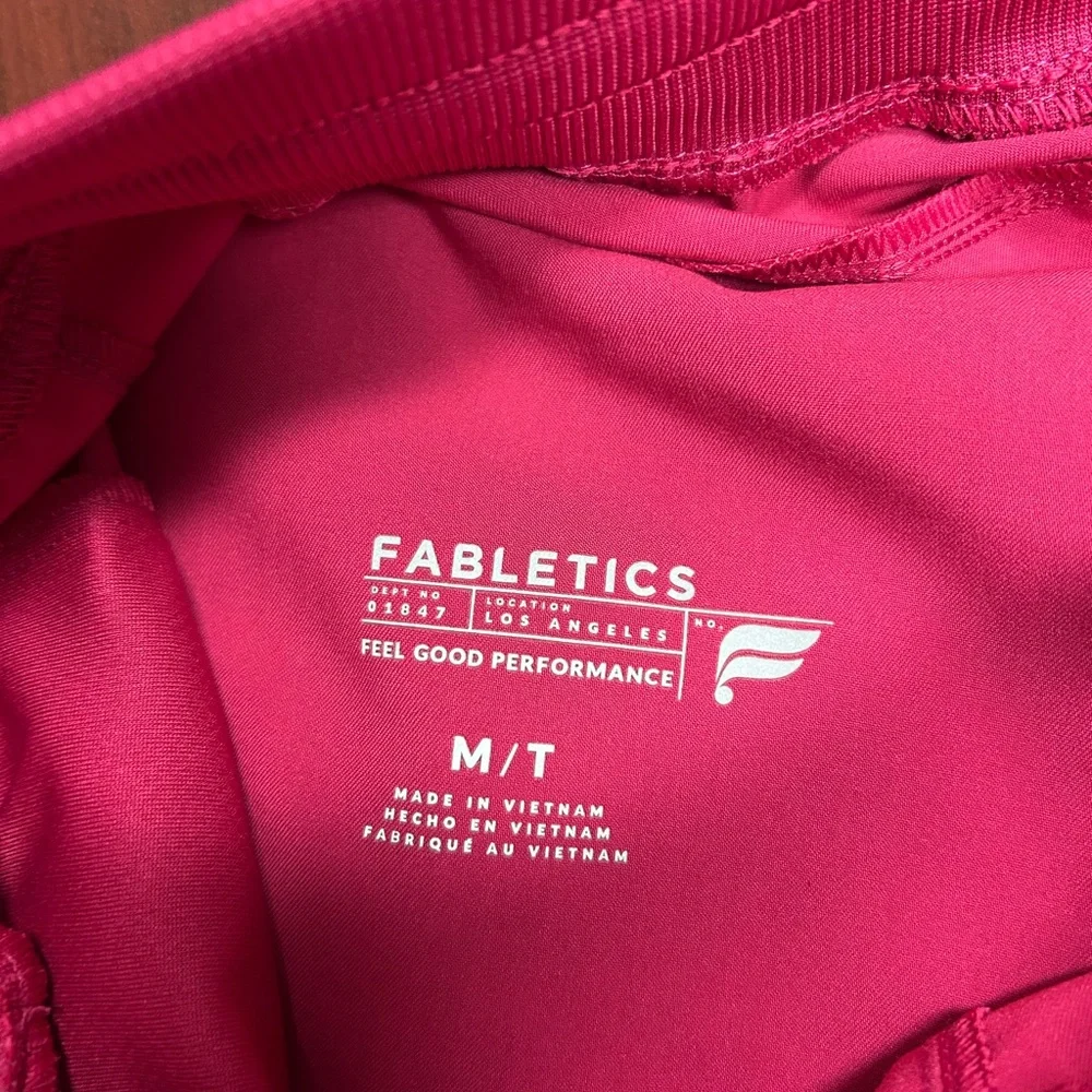 Fabletics Vibrant Pink Activewear Scrub Set - Picture 3 of 9